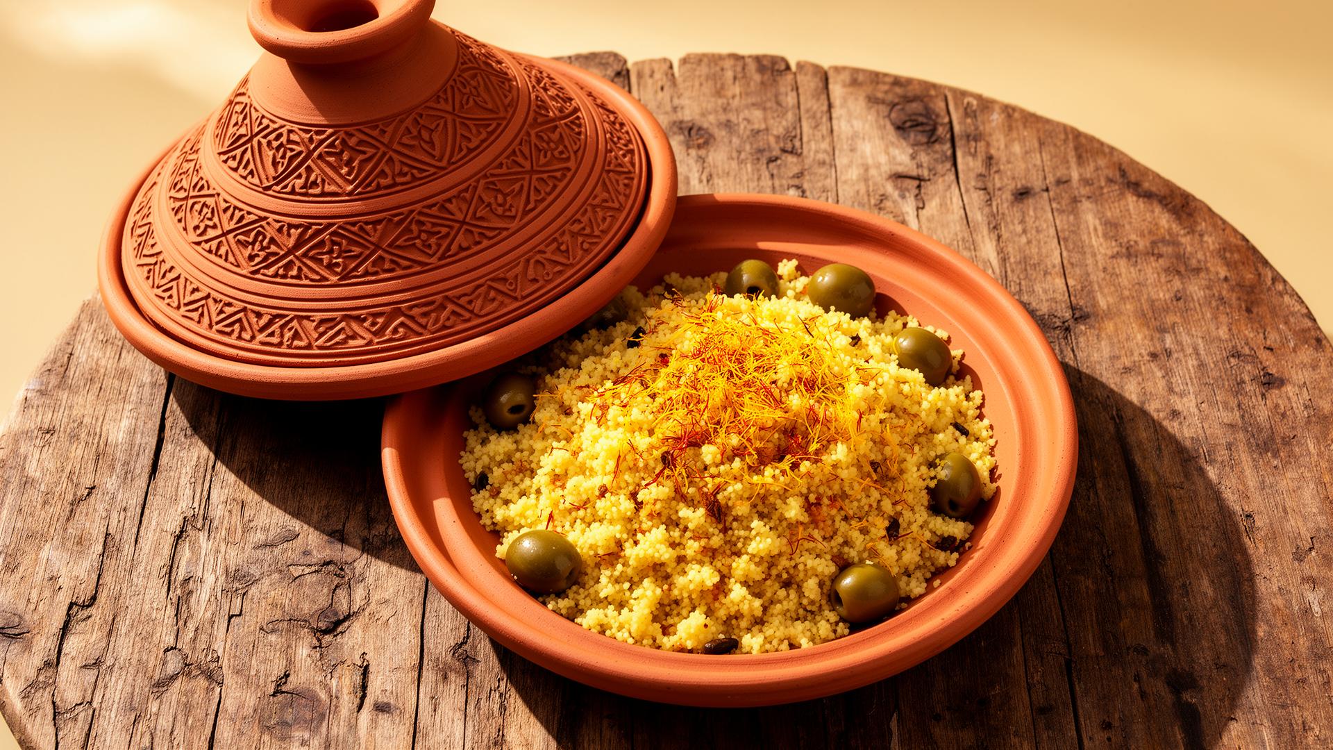 Tajine marocain au safran et olives